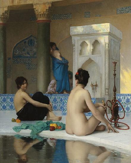 Jean-Leon Gerome After the Bath oil painting image